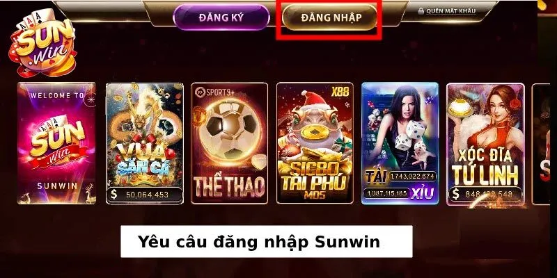 Những điều kiện để có thể tham gia chơi tại Sunwin