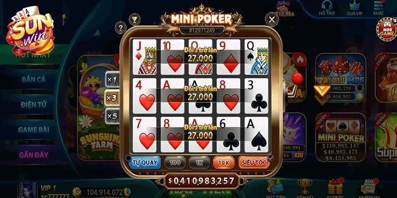 Nạn mới rõ luật chơi mini Poker