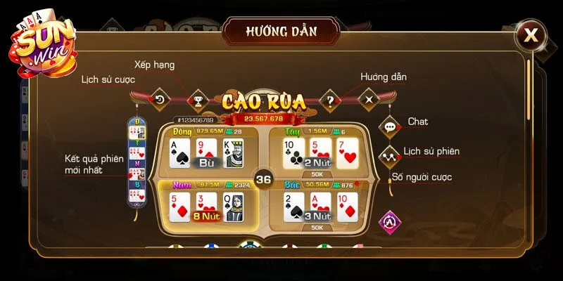 Hướng dẫn tân thủ chơi Bài Cào rùa online